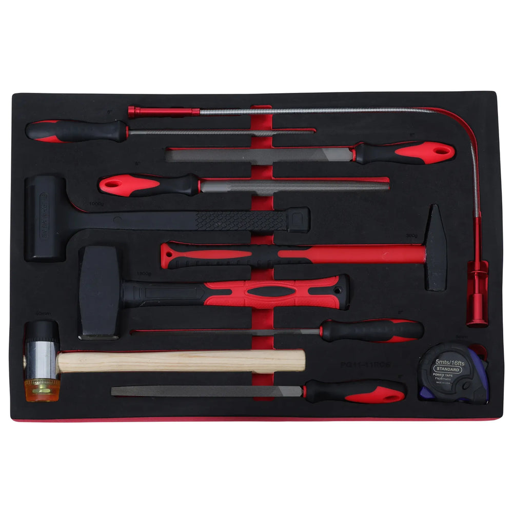 Foam lade hamer en vijlenset 11 delig voor XP233TC-0