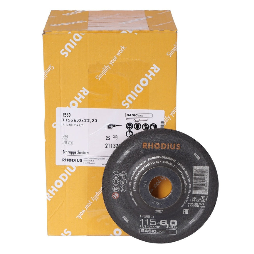 Afbraamschijf RS80 115 x 6,0 x 22,23mm 25 stuks-0