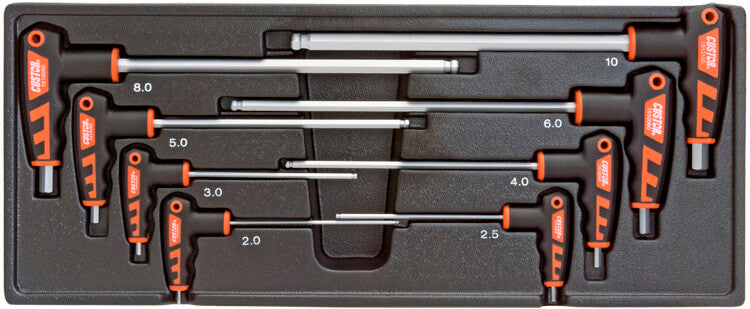 Inbus T-Sleutelset, 8dlg, M-module