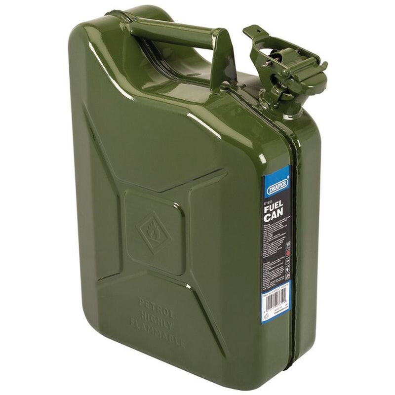 Jerrycan staal, 10L, groen