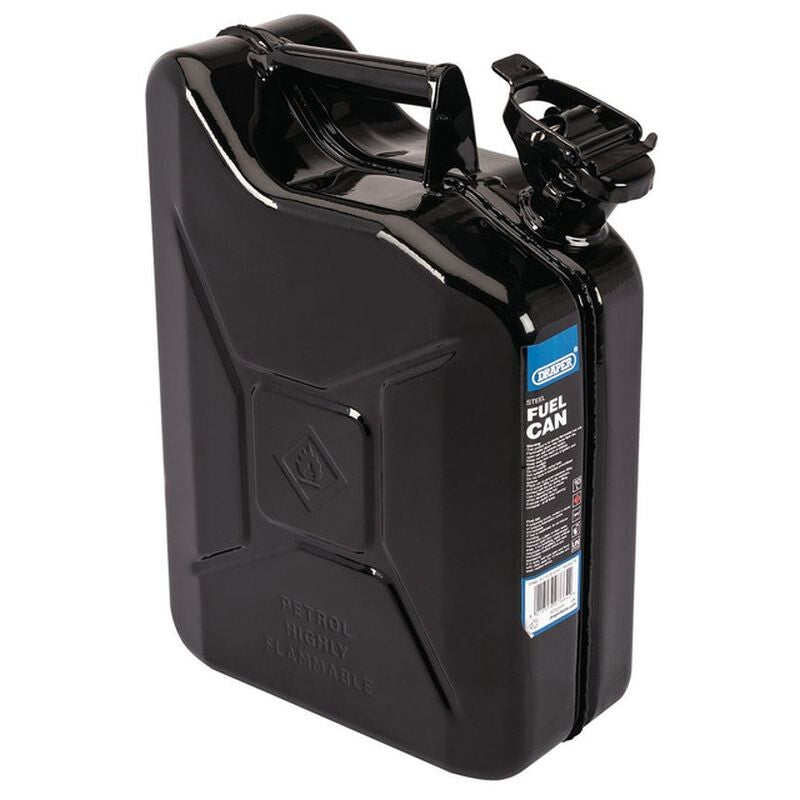 Jerrycan staal, 10L, zwart