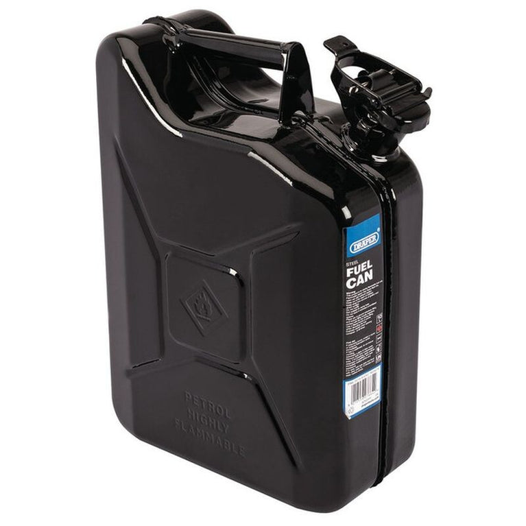 Jerrycan staal, 10L, zwart