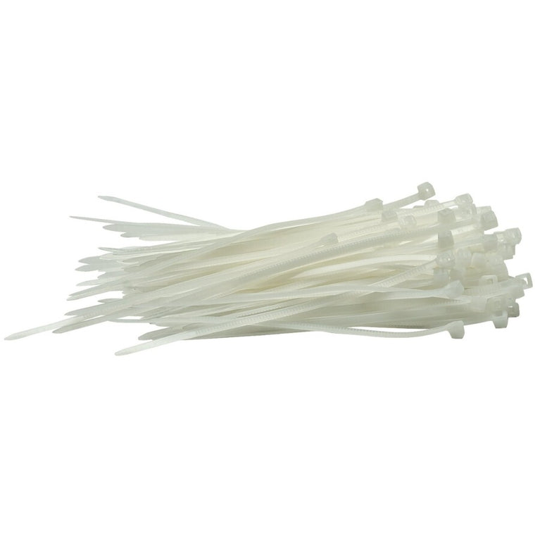 Kabelbinder 2,5x100mm, wit, 100st