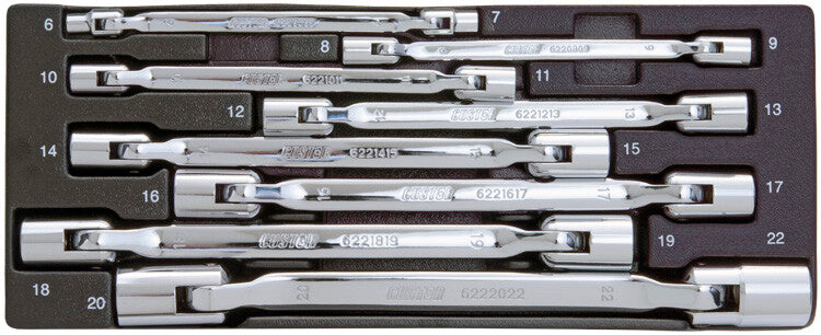 Kniesleutelset, 8dlg, S-module