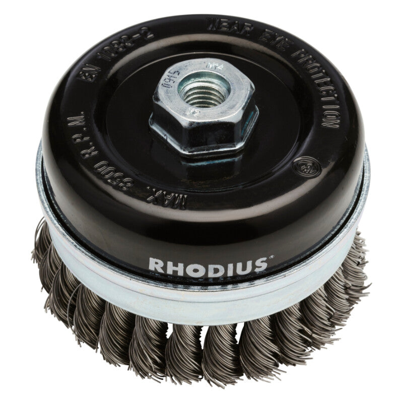 Komborstel Ø100mm, M14, 8500rpm, gevlochten
