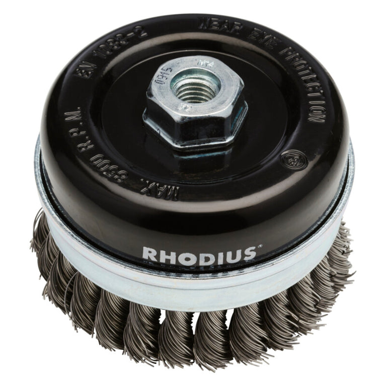 Komborstel Ø100mm, M14, 8500rpm, gevlochten