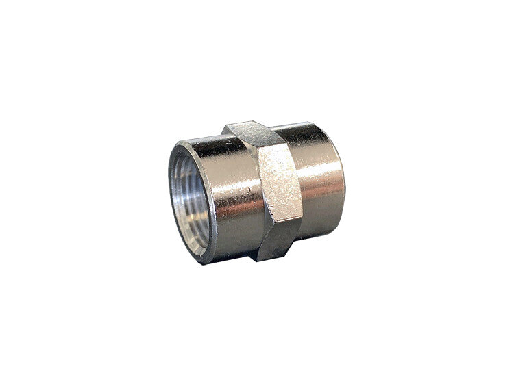 Koppelstuk 1/4" binnendraad x 1/4" binnendraad