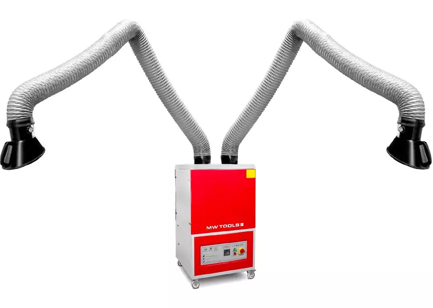 Mobiele lasafzuiging 2600m³/u 2.2kW 3x400V 2 armen MW Tools