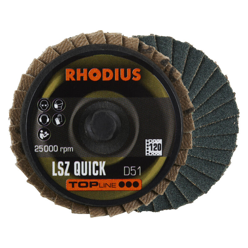 Lamellen schijf Roloc, Ø50mm, K120, 3st