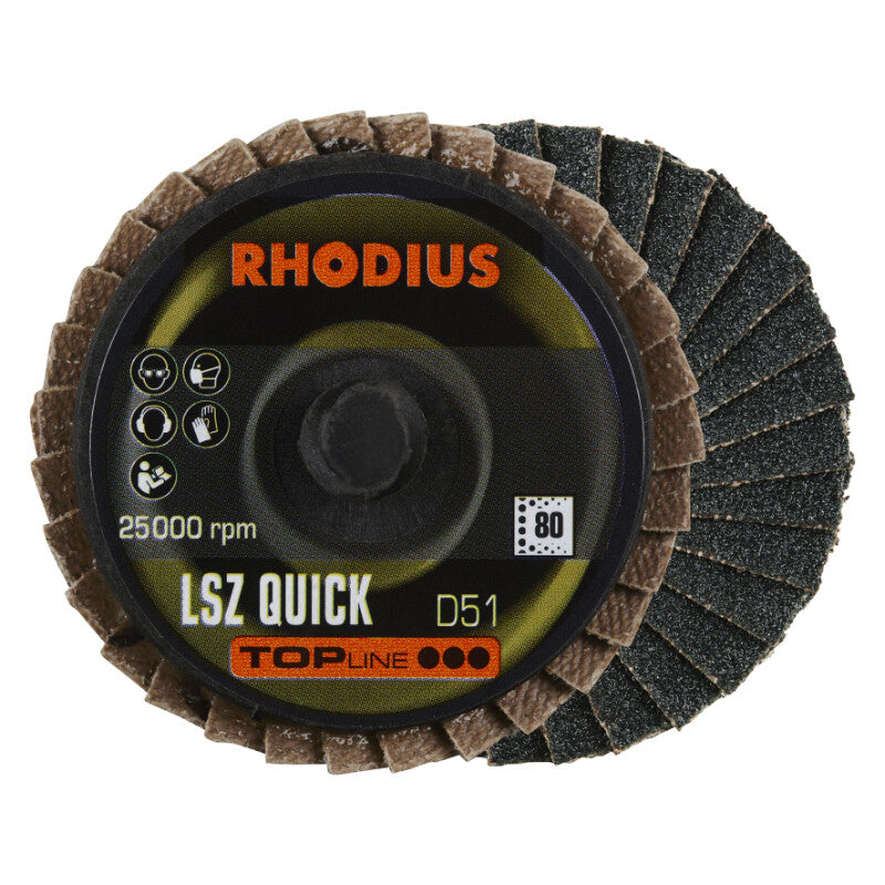 Lamellen schijf Roloc, Ø50mm, K80, 3st