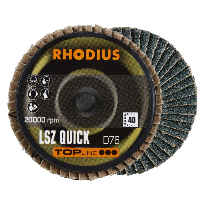 Lamellen schijf Roloc, Ø75mm, K40, 3st