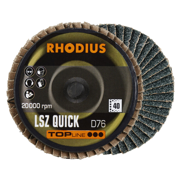 Lamellen schijf Roloc, Ø75mm, K40, 3st