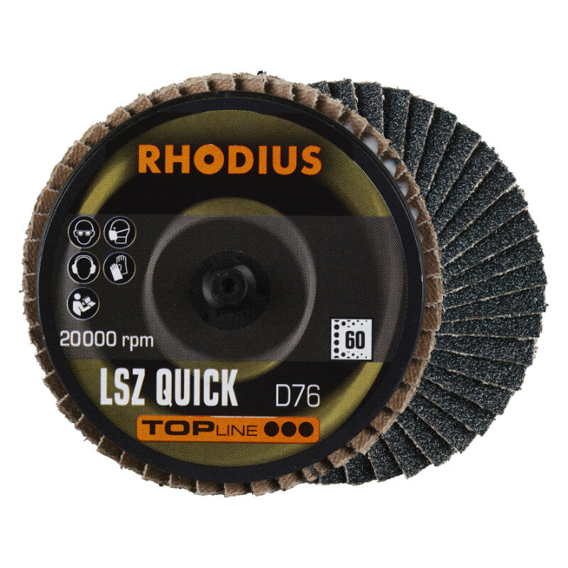 Lamellen schijf Roloc, Ø75mm, K60, 3st