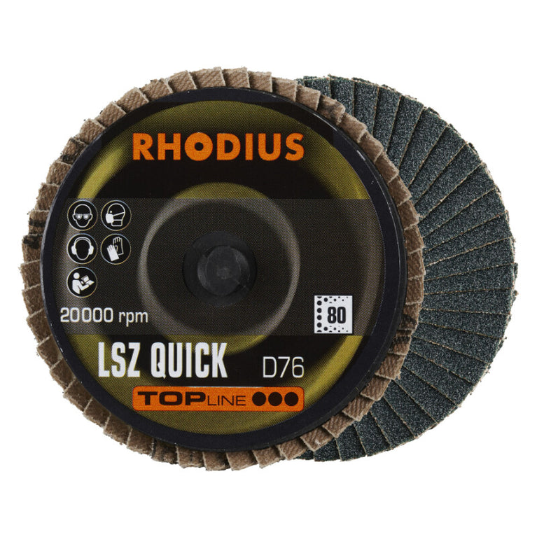 Lamellen schijf Roloc, Ø75mm, K80, 3st
