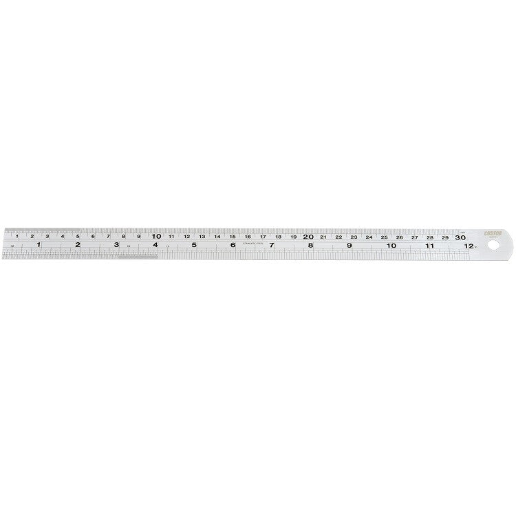 Liniaal 30cm, metaal