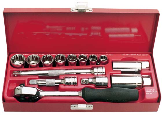 3/8" Steeksleutelset 14-delig
