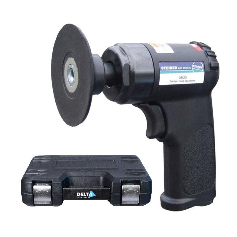 Mini slijper incl 50+75mm roloc pad in koffer met acc.