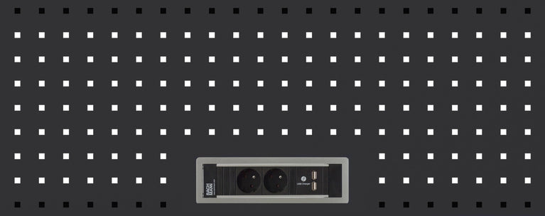Stroomunit voor OSM 2x 230V BE/F - 2x USB