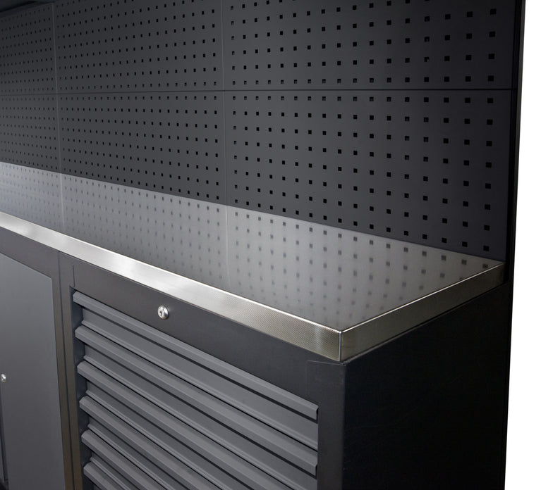 RVS werkblad 2588x500x40 mm