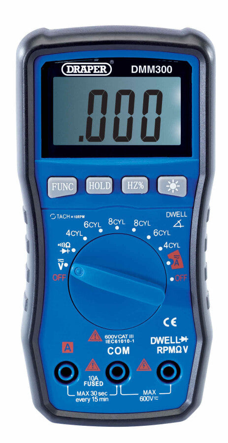 Multimeter 2A-10A, 200MV-600V