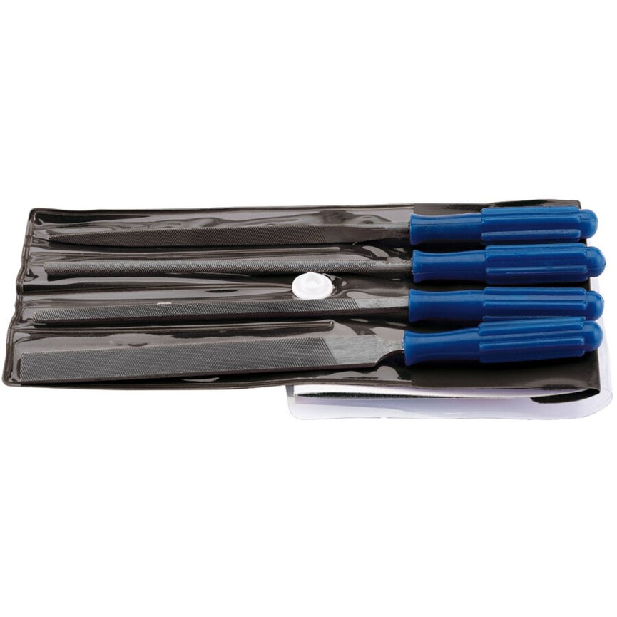 Naaldvijl set, 100mm, 4dlg