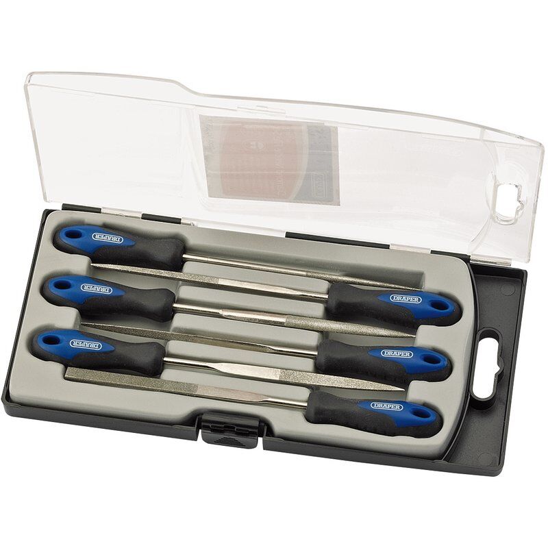 Naaldvijl set diamant, 150mm, 6dlg