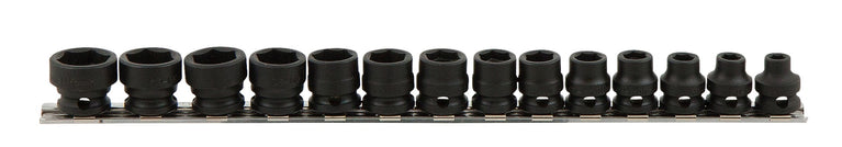 BOXO - 3/8" impact doppenset kort model, 14-dlg.
