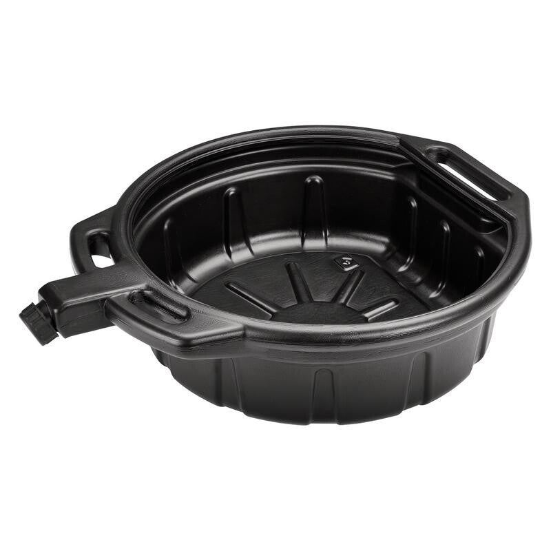 Olie opvangbak met schenktuit, 8L, zwart