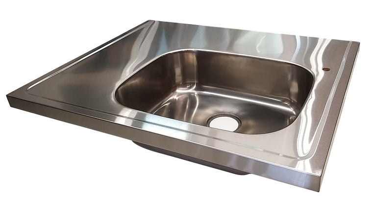 RVS wasbak voor 700mm opstelling