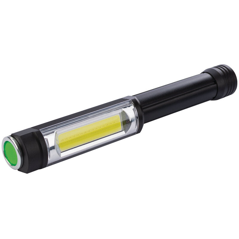 Penlamp COB LED, 5W, 400 Lumen, incl 3xAA batterijen