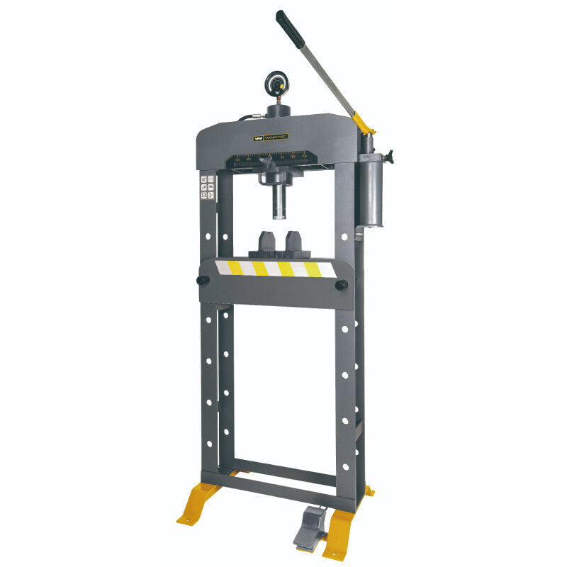 Pers, 30 ton, 2 snelheden, voet+handbediening, cylinder L+R instelbaar