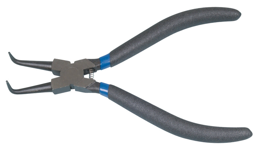 90° Gebogen borgringtang voor binnenspannende borgringen 180 mm (seegerringtang, borgveertang)