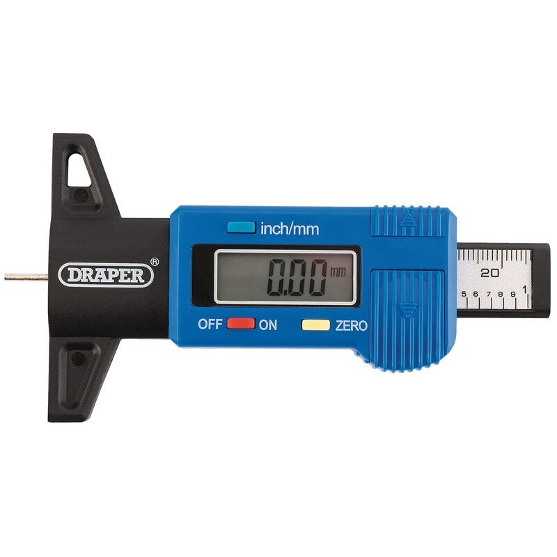 Profieldiepte meter, digitaal, 0-25mm