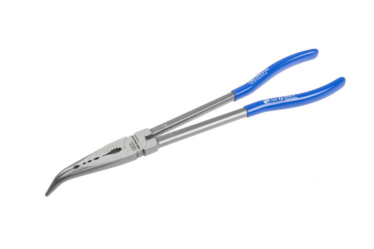 Punttang gebogen, extra lang, 280mm