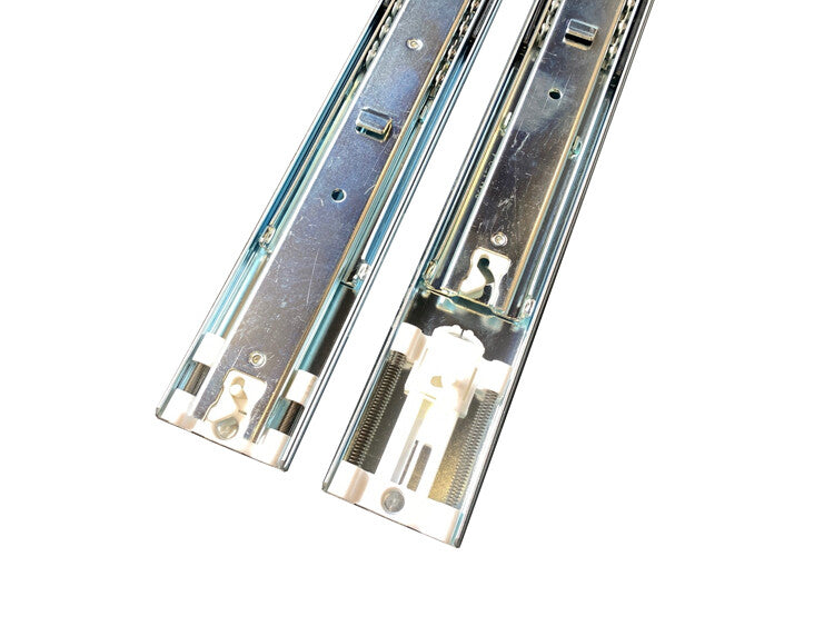 Rails 48cm/wit veerblok, set L+R