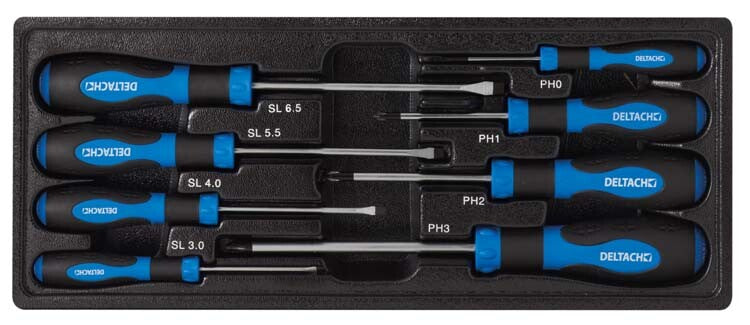 Schroevendraaierset, 8dlg, M-module