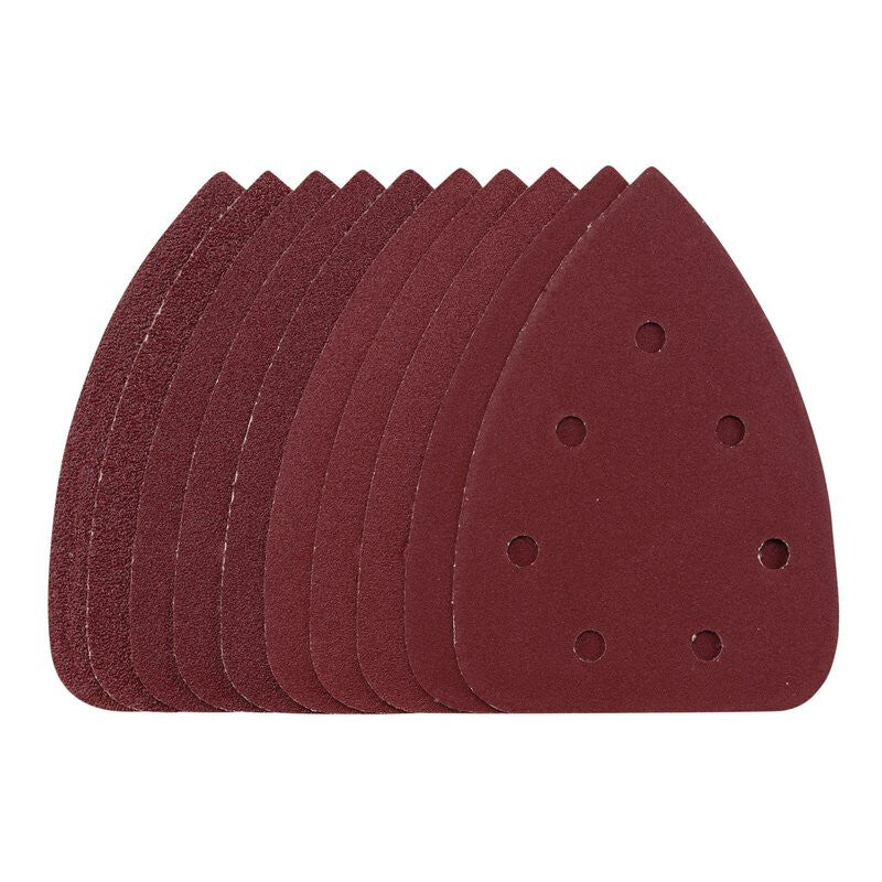 Schuurpad 140mm, velcro, 6 gaten, assortiment, 10st