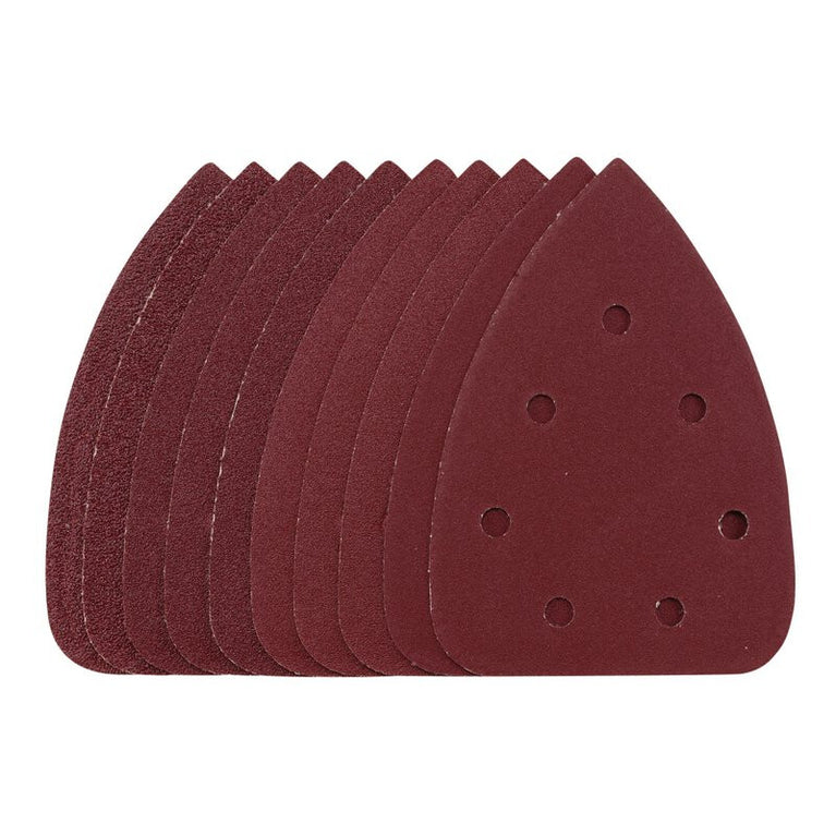 Schuurpad 140mm, velcro, 6 gaten, assortiment, 10st