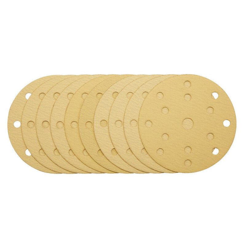 Schuurpapier Ø150mm, velcro 15 gats, K120, 10st