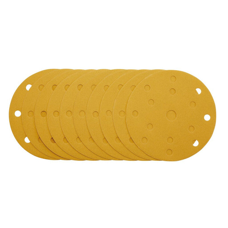 Schuurpapier Ø150mm, velcro 15 gats, K240, 10st