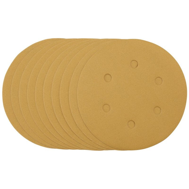 Schuurpapier Ø150mm, velcro, 6 gaten K320, 10x
