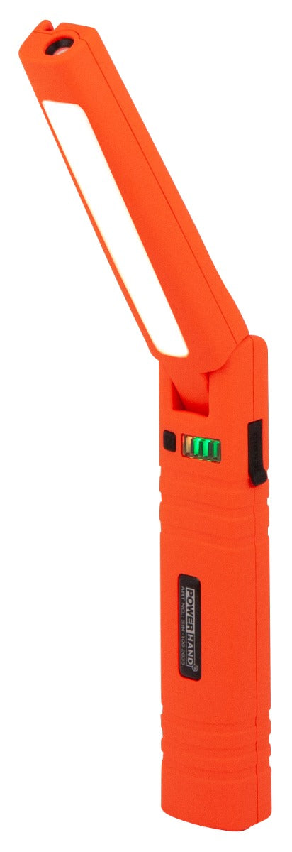 Multifunctionele draadloos oplaadbare COB LED werklamp | oranje