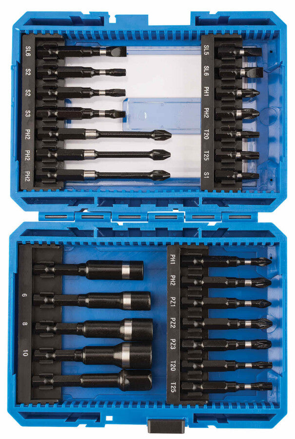 Slagbitset 1/4" in cassette, 26dlg