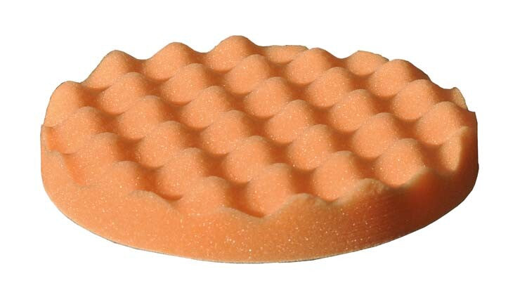 Spons Ø150x30mm wafelstructuur (oranje)