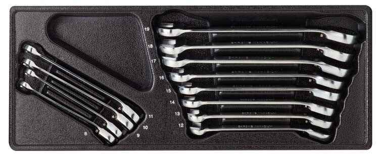 Steekring ratelsleutelset L/R, 12dlg, M-module
