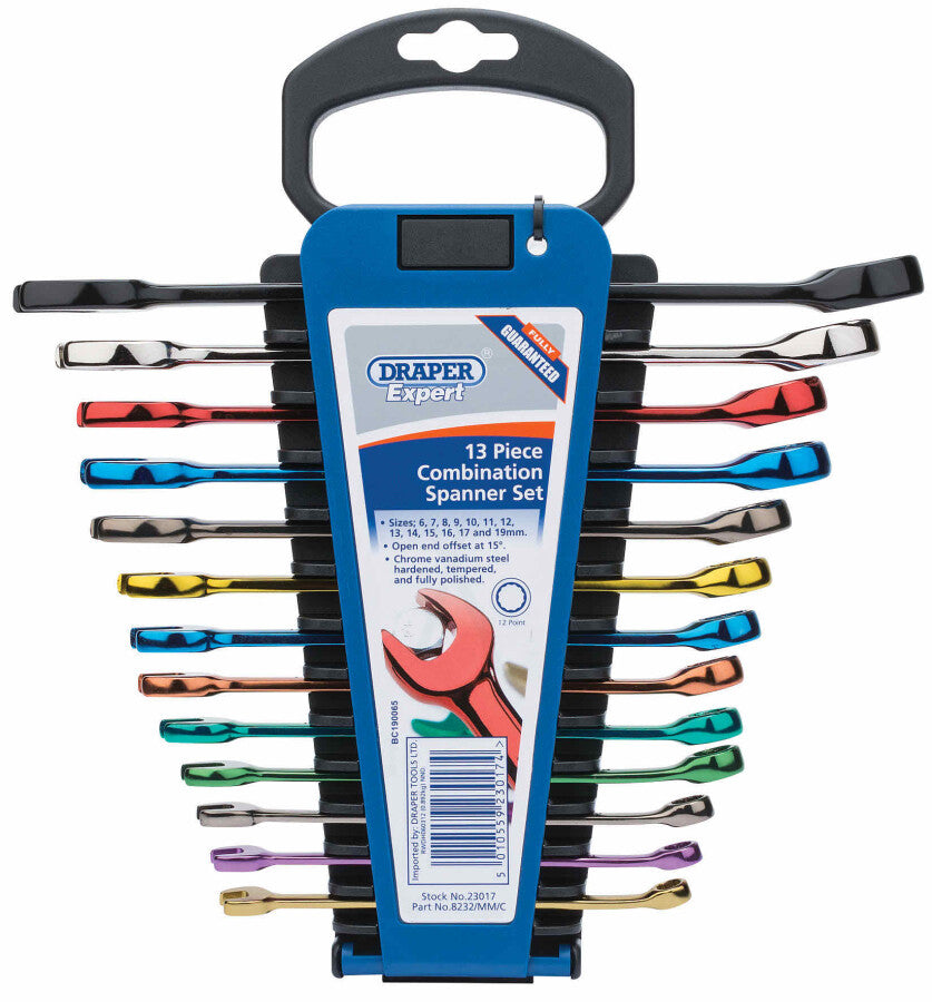Steekringsleutel set gekleurd, 13dlg