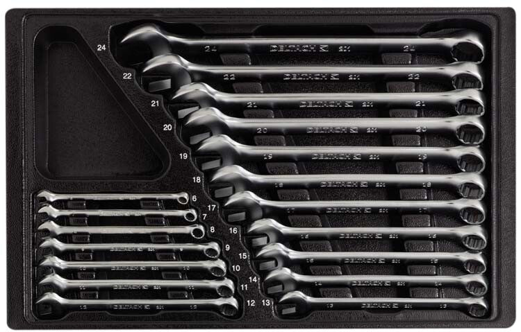 Steekringsleutelset, 18dlg, L-module