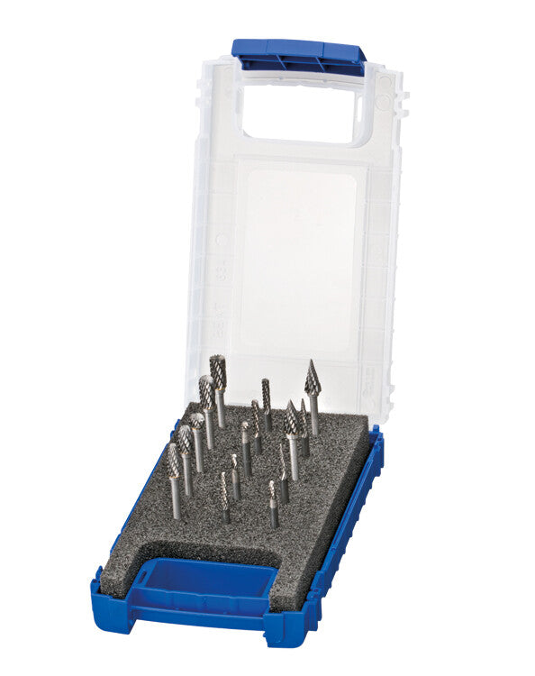 Stiftfrezenset 3mm, hardmetaal, 15dlg