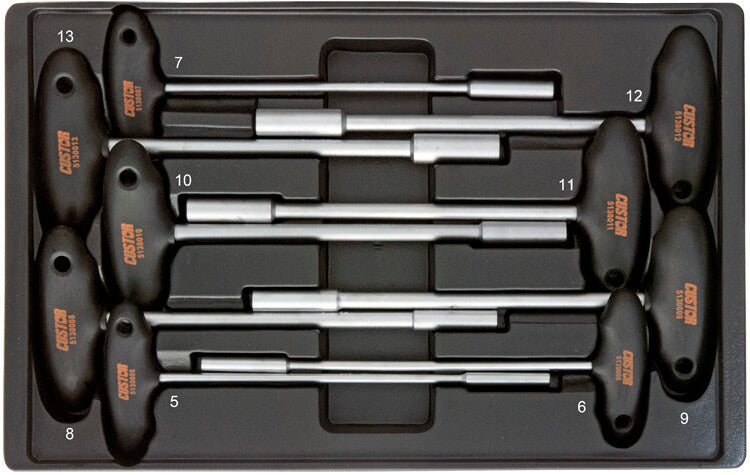 T-Dopsleutelset, 9dlg, L-module