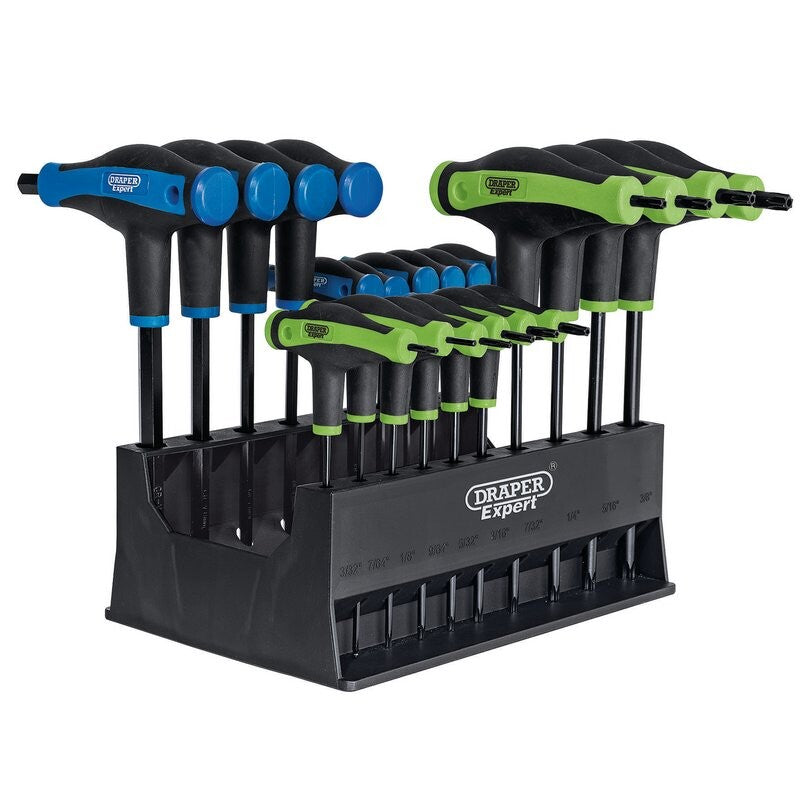 Torx- en inbus T-sleutelset, 20dlg